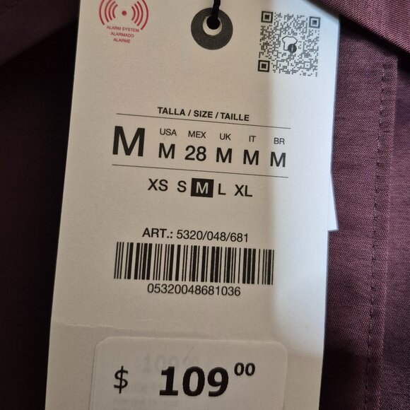 ZARA WATER REPELLENT TRENCH ZW COLLECTION SIZE M NEW! - Picture 8 of 9